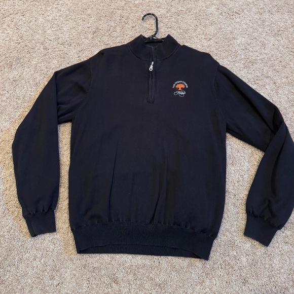 Men's Black Golf Sweater Greg Norman design for Ocean Course size Medium - Picture 1 of 4